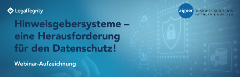 LegalTegrity Webinar Aufzeichnung Datenschutz 29.3.22