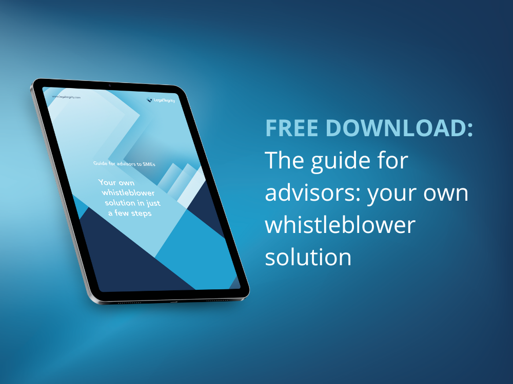 Free download: Guide for SME advisors: your own whistleblower solution