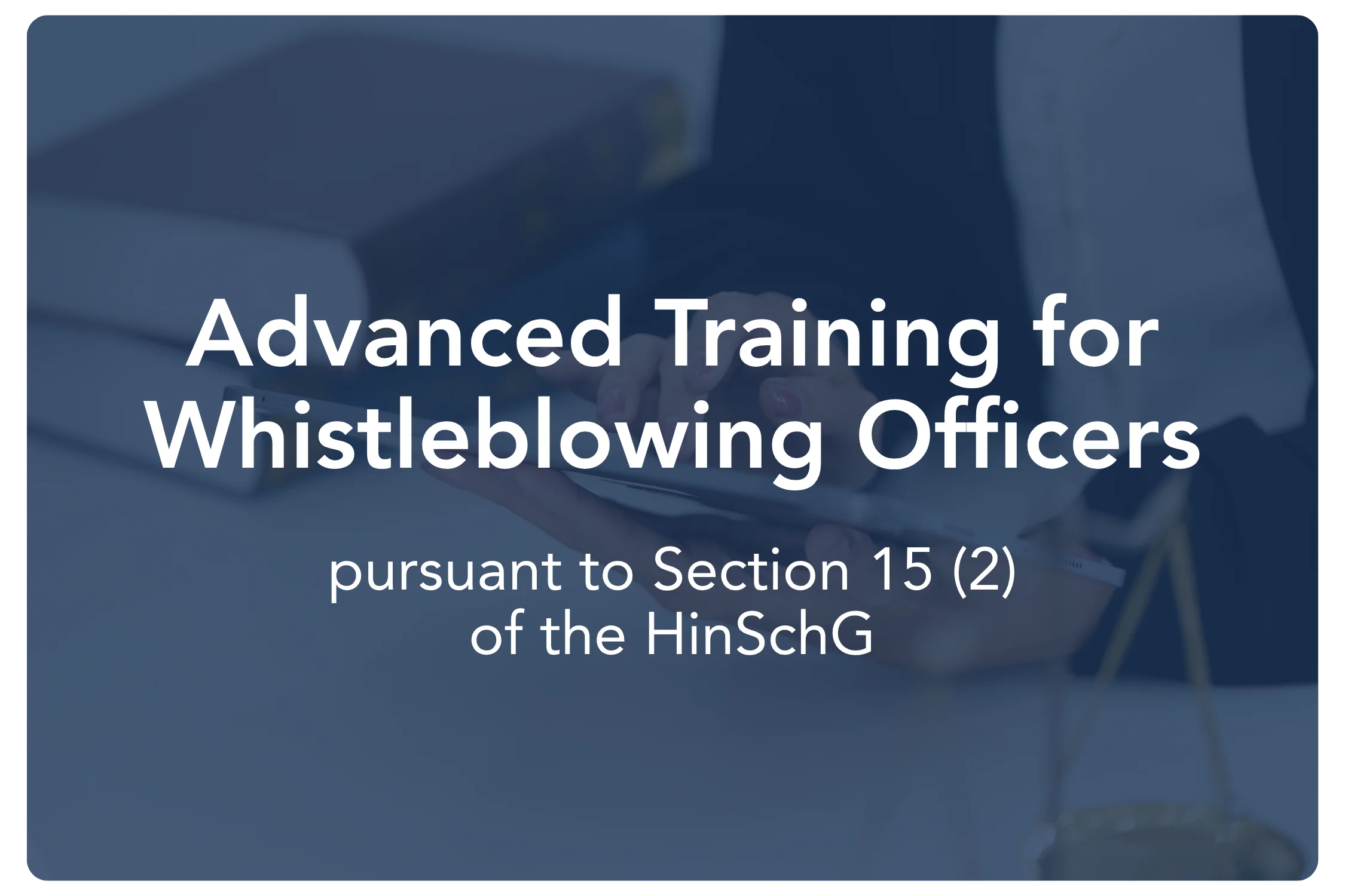 Advanced Training for Reporting Office Representatives